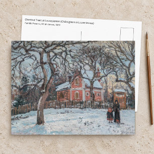 Cartão Postal Camille Pissarro - Castanheiros em Louveciennes