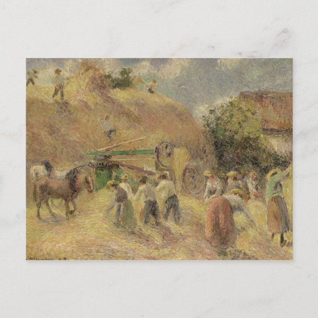 Cartão Postal Camille Pissarro | Colheita, 1883 (Frente)