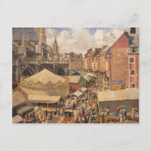 Cartão Postal Camille Pissarro   Feira em Dieppe, Sunny Morni