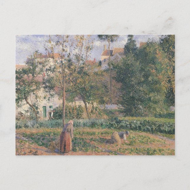 Cartão Postal Camille Pissarro | Jardim vegetal da Hermita (Frente)