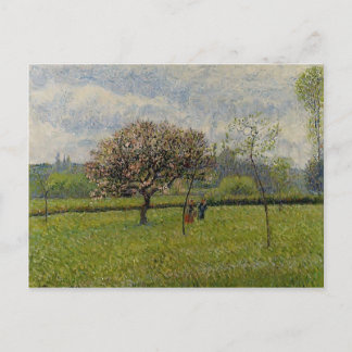 Cartão Postal Camille Pissarro - Macieiras em Flor em Eragny