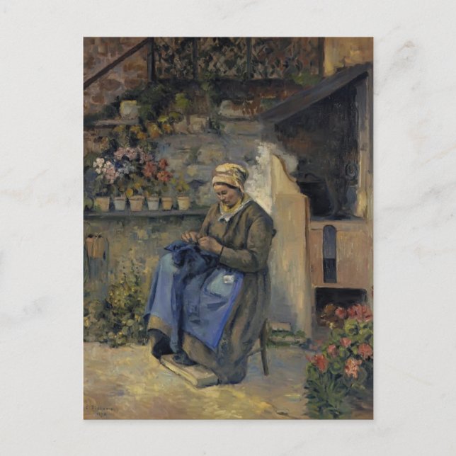 Cartão Postal Camille Pissarro - Mãe Jolly (Frente)