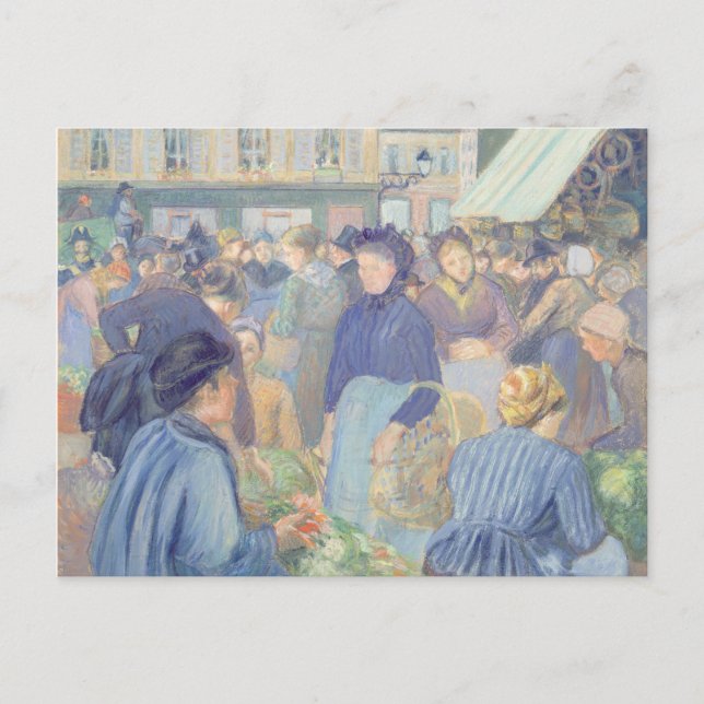 Cartão Postal Camille Pissarro | Marche de Gisors (Frente)
