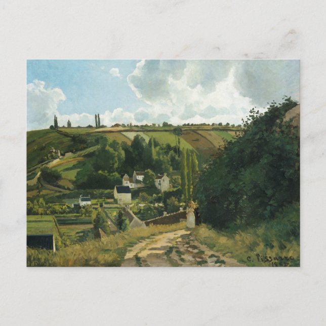 Cartão Postal Camille Pissarro - monte de Jalais, Pontoise (Frente)