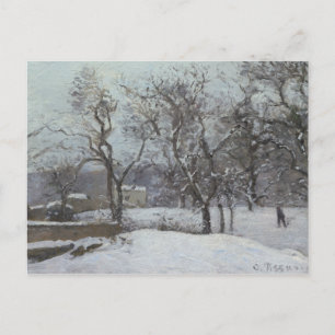 Cartão Postal Camille Pissarro - Neve em Louveciennes