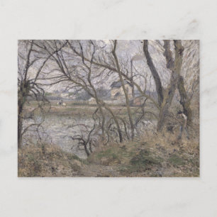 Cartão Postal Camille Pissarro   Os bancos do Oise