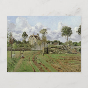 Cartão Postal Camille Pissarro Paisagem, Louveciennes, c.1872