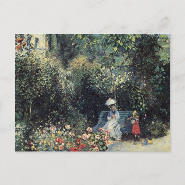 Cartão Postal Camille Pissarro Pontoise Garden (Frente)