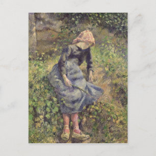 Cartão Postal Camille Pissarro   Rapariga com palito, 1881