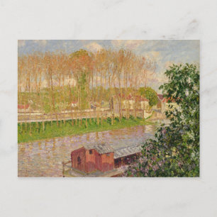 Cartão Postal Camille Pissarro Sunset em Moret-sur-Loing, 1901