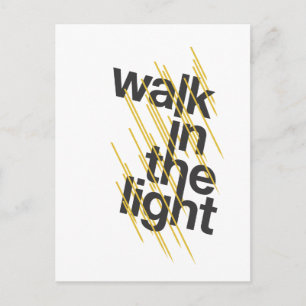 Cartão Postal Caminhada na luz