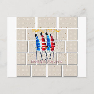 Cartão Postal Caminhando com Jesus Hakuna Matata Inspirou Beauti