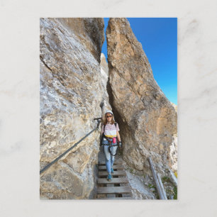 Cartão Postal caminhante via ferrata