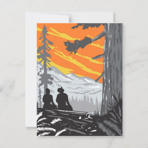 Cartão Postal Caminhantes no Jedediah Smith Redwoods State Park 