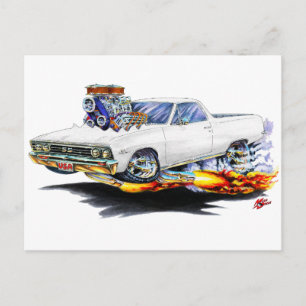 Cartão Postal Caminhão Branco El Camino 1967