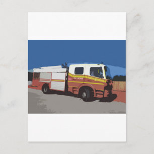 Cartão Postal Caminhão de Bombeiros