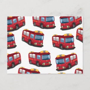 Cartão Postal Caminhão de Bombeiros
