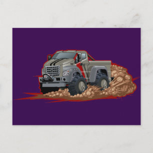 Cartão Postal Caminhão de desenho animado
