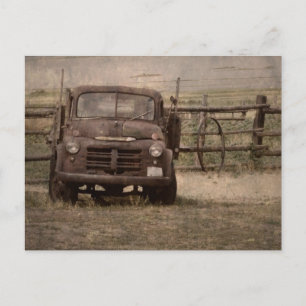 Cartão Postal Caminhão de Fazenda Antigo