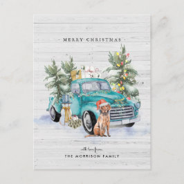 Cartão Postal Caminhão de Natal no estilo Fazenda Rústica
