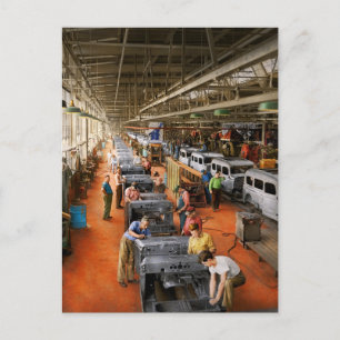 Cartão Postal Caminhão - Fábrica - Alguma montagem necessária