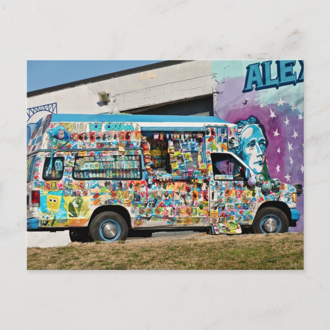 Cartão Postal Caminhão - Sorvete - Dor de cabeça do Sorvete (Frente)