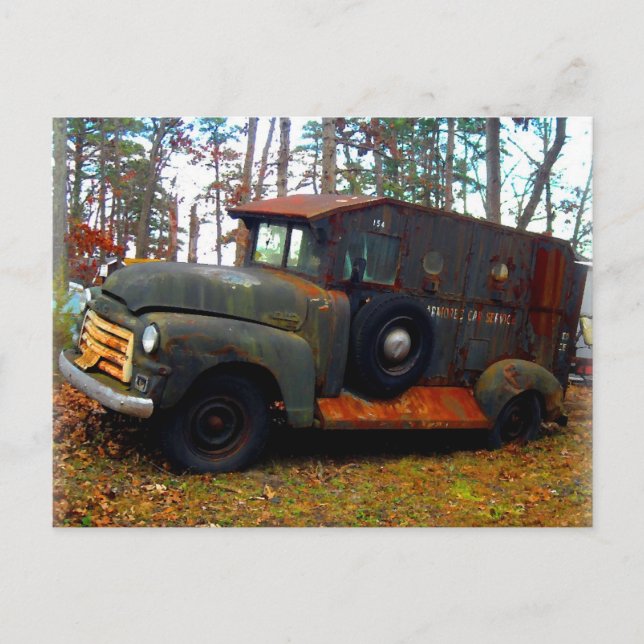 Cartão Postal Caminhão-Velho Arborizado (Frente)