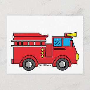 Cartão Postal Caminhãozinho de Bombeiros