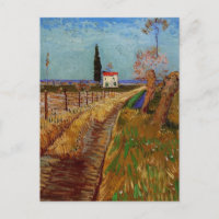 Caminho através de um campo, Willows por Vincent v