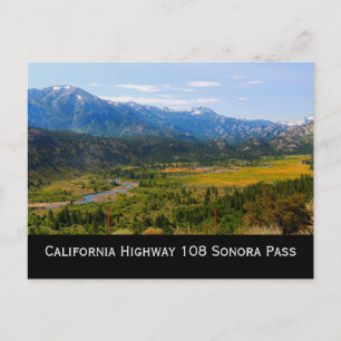 Cartão Postal Caminho da Califórnia 108 Sonora Pass