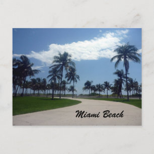 Cartão Postal caminho da praia de Miami