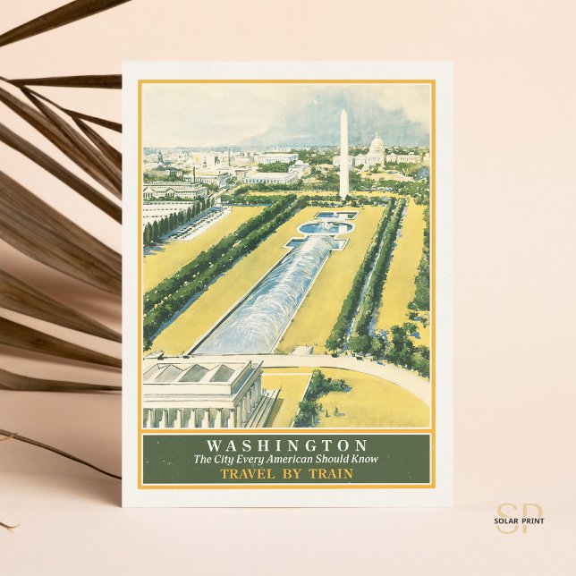 Cartão Postal Caminho-de-Ferro Washington DC em direção à Viagem (Criador carregado)