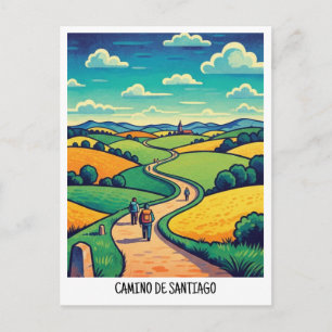 Cartão Postal Caminho de Santiago Viagem