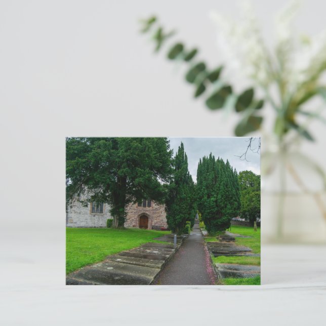 Cartão Postal Caminho para a História: Ruas. Asaph Parish Church (Em pé/Frente)