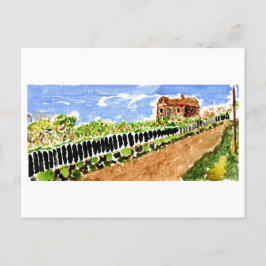 Cartão Postal Caminho para casa na primavera