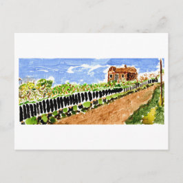 Cartão Postal Caminho para casa na primavera