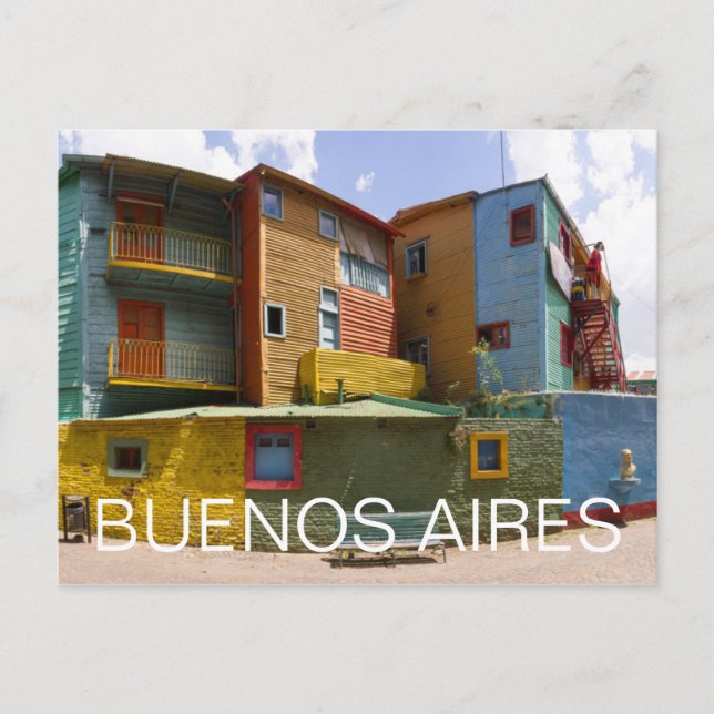 Cartão Postal Caminito, La Boca, Buenos Aires (Frente)