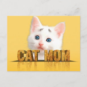 Cartão Postal Camisa da mãe de gato presente para gatos-mãe