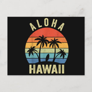 Cartão Postal Camisa das Ilhas Havaianas Aloha Havaí Praia de Su