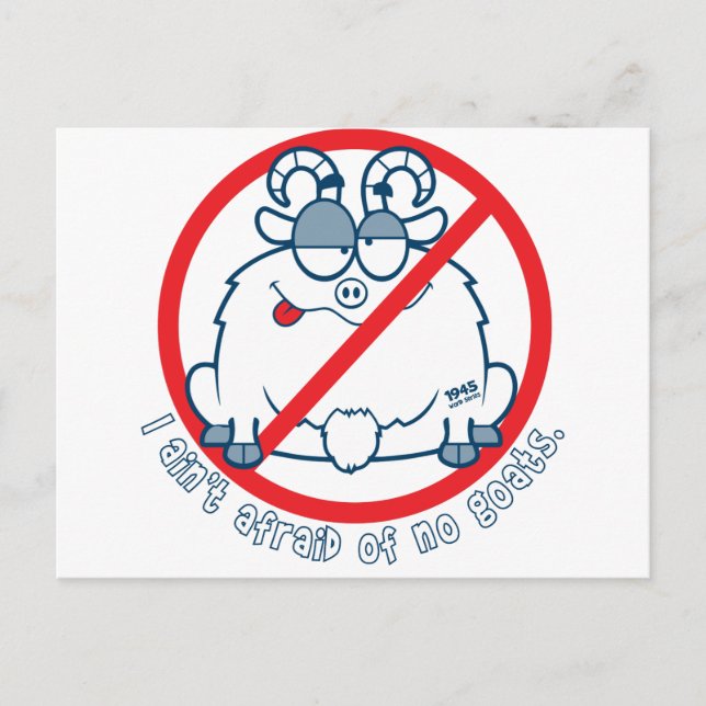 Cartão Postal camisa de cabra de chicago (Frente)