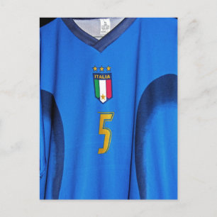 Cartão Postal Camisa de futebol italiana
