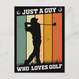 Cartão Postal Camisa engraçada de golfe - Saia com estilo e humo