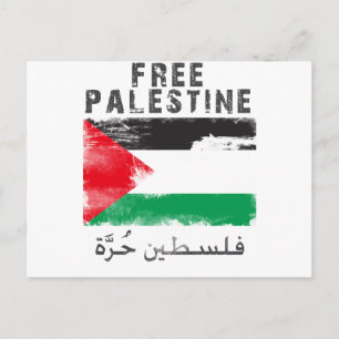 Cartão Postal Camisa livre de Palestina