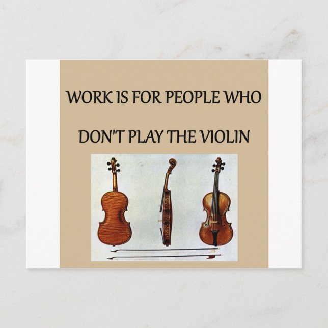 Cartão Postal camisas de presentes para violino (Frente)