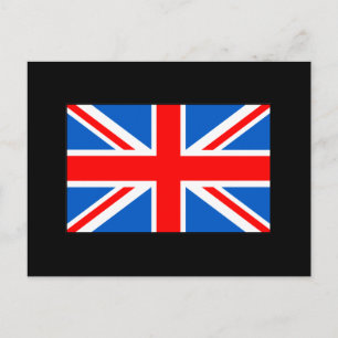 Cartão Postal Camisas e presentes de bandeira britânica