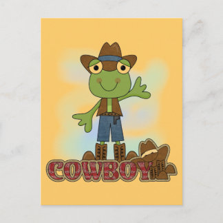 Cartão Postal Camisas e presentes de cowboy sapo