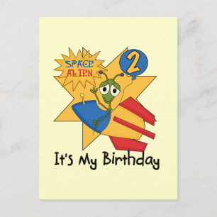 Cartão Postal Camisas e presentes de segundo aniversário de Alie