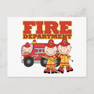 Cartão Postal Camisas e Presentes do Departamento de Bombeiros