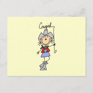 Cartão Postal Camisas e Presentes Lasso Cowgirl