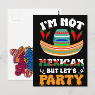 Cartão Postal camiseta-cinco-de-maio-design-eu-sou-mexicano-vamo
